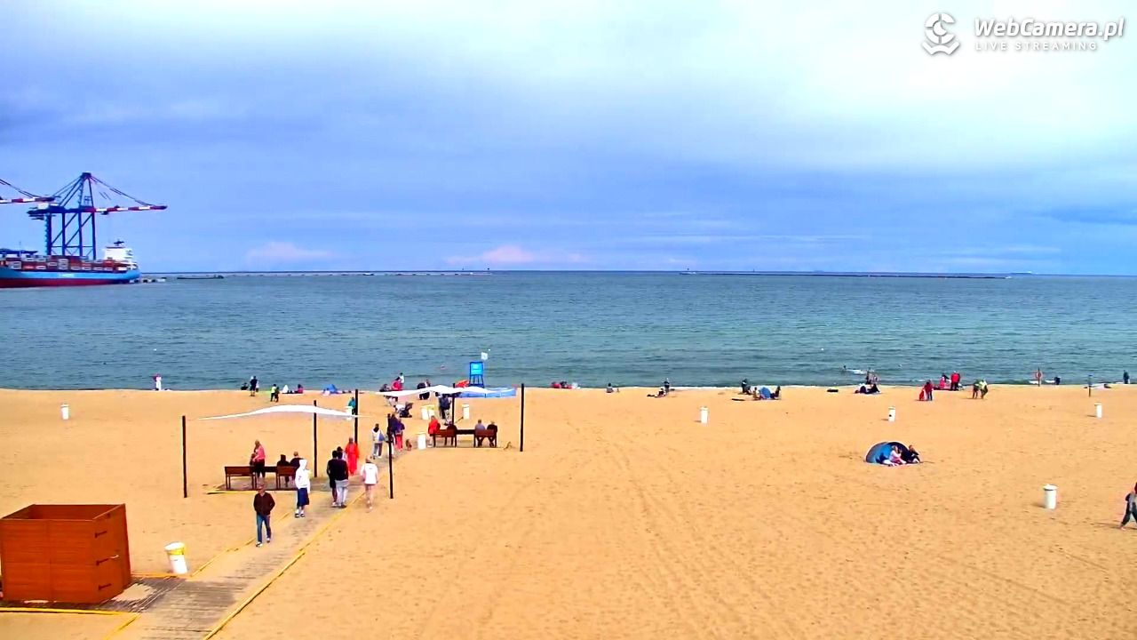 Gdańsk - widok na PLAŻĘ STOGI NOWOŚĆ - 26 sierpień 2025, 13:24