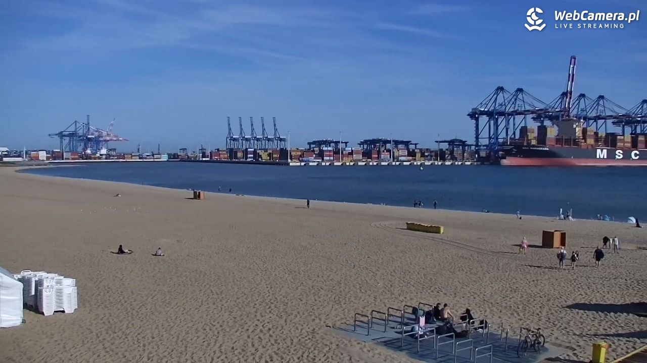 Gdańsk - widok na PLAŻĘ STOGI NOWOŚĆ - 15 sierpień 2026, 11:29