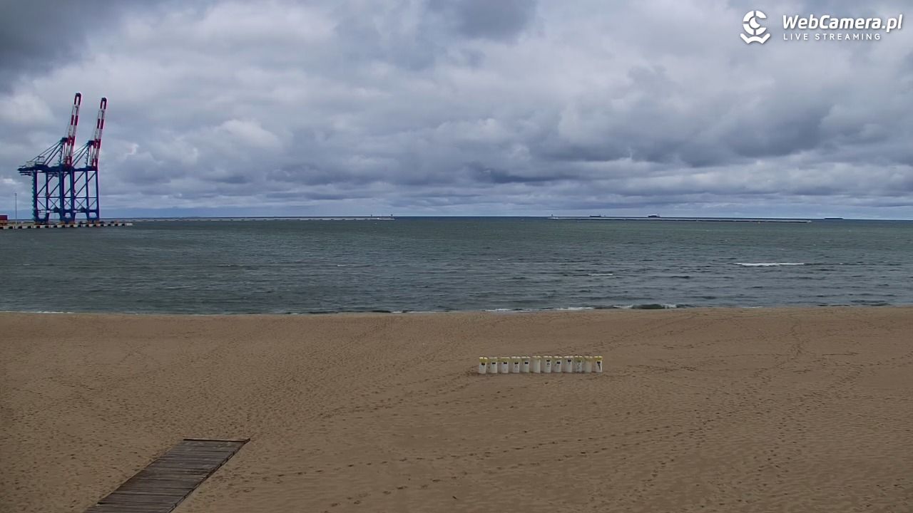 Gdańsk - widok na PLAŻĘ STOGI NOWOŚĆ - 15 maj 2025, 12:54
