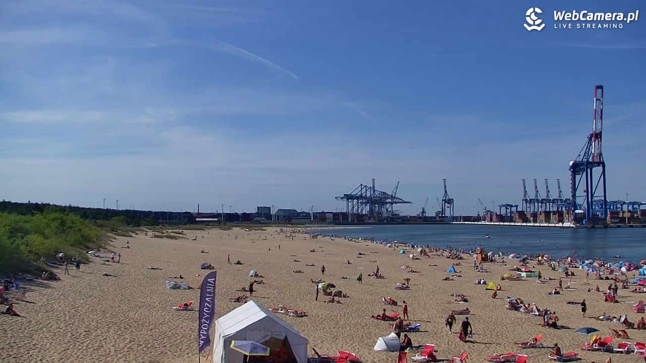 Gdańsk - widok na PLAŻĘ STOGI NOWOŚĆ - 15 sierpień 2026, 15:43