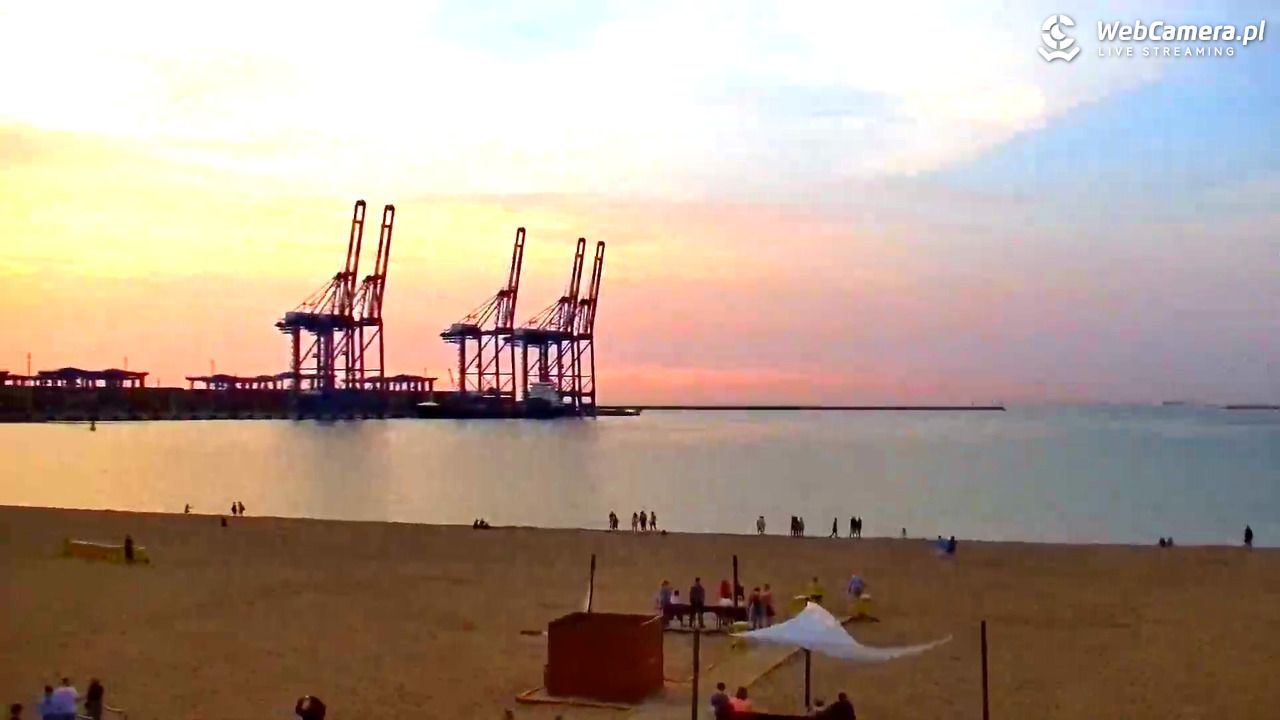 Gdańsk - widok na PLAŻĘ STOGI NOWOŚĆ - 21 czerwiec 2026, 21:11