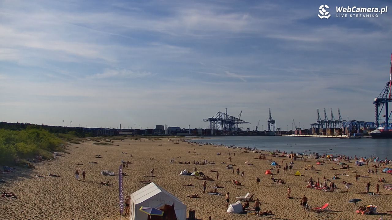 Gdańsk - widok na PLAŻĘ STOGI NOWOŚĆ - 15 sierpień 2026, 17:04