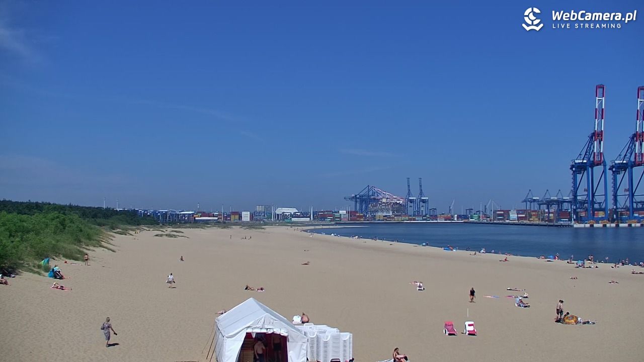 Gdańsk - widok na PLAŻĘ STOGI NOWOŚĆ - 21 czerwiec 2026, 11:12