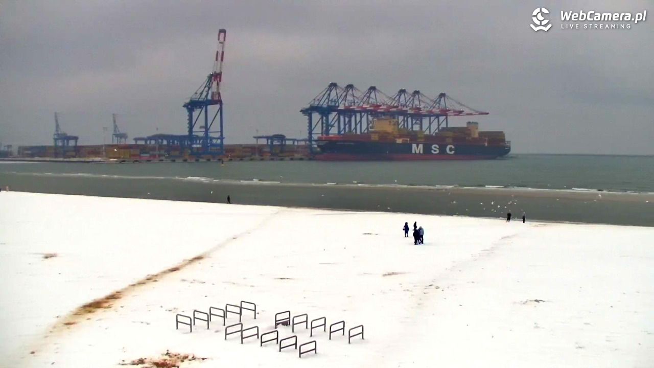 Gdańsk - widok na PLAŻĘ STOGI NOWOŚĆ - 26 styczeń 2026, 13:41