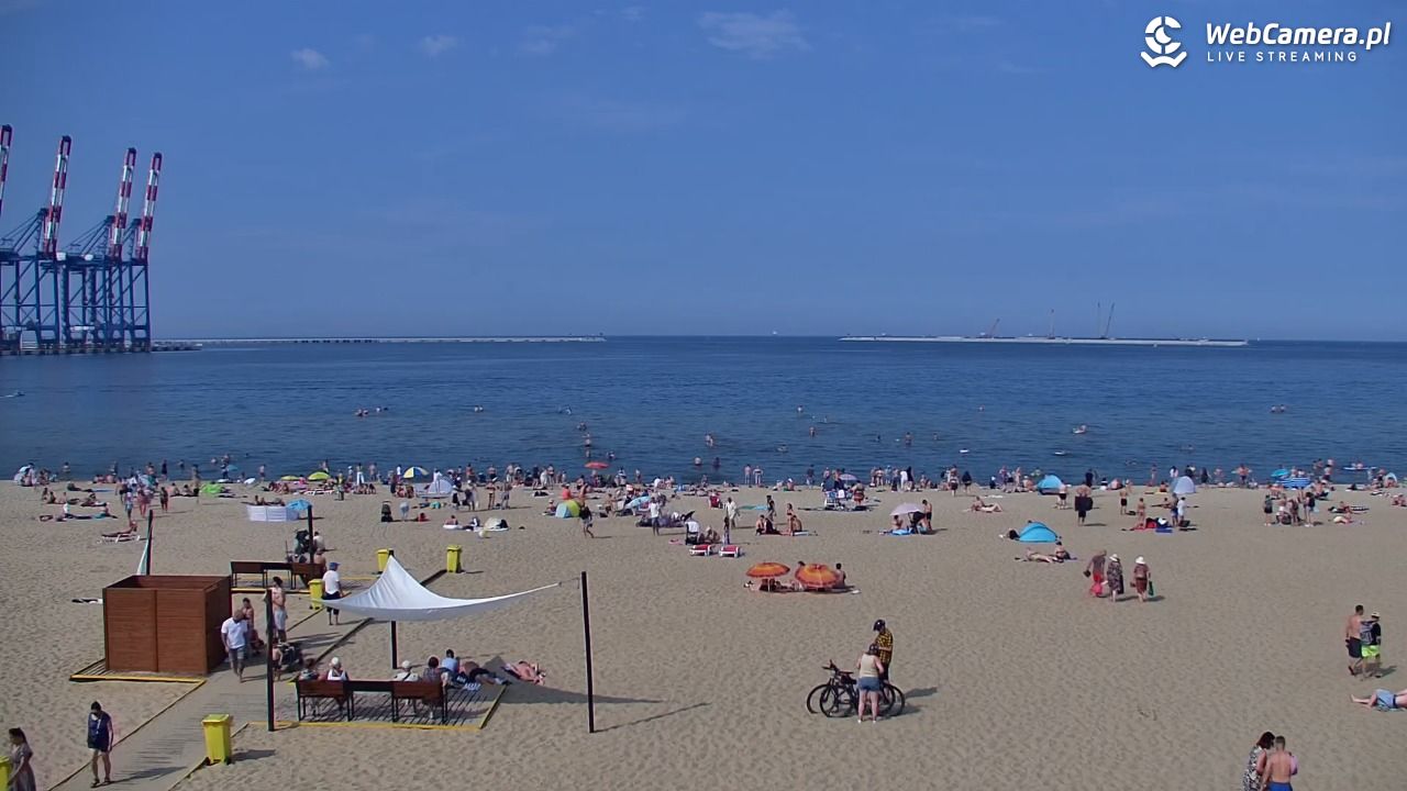 Gdańsk - widok na PLAŻĘ STOGI NOWOŚĆ - 21 czerwiec 2026, 16:07
