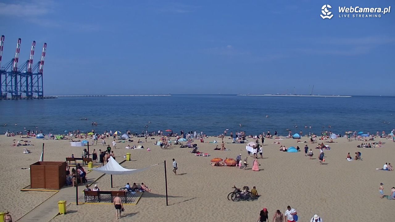 Gdańsk - widok na PLAŻĘ STOGI NOWOŚĆ - 21 czerwiec 2026, 15:58