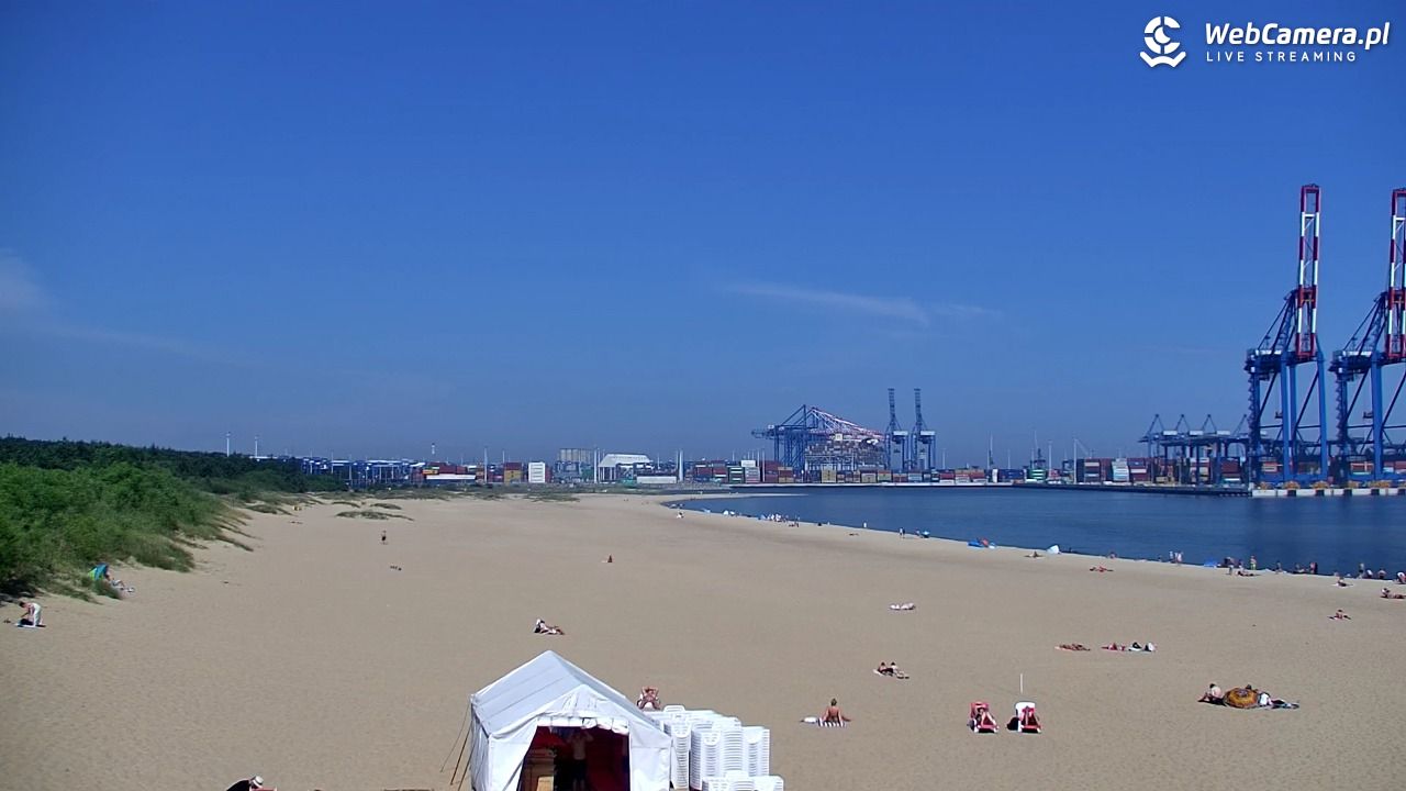 Gdańsk - widok na PLAŻĘ STOGI NOWOŚĆ - 21 czerwiec 2026, 10:32