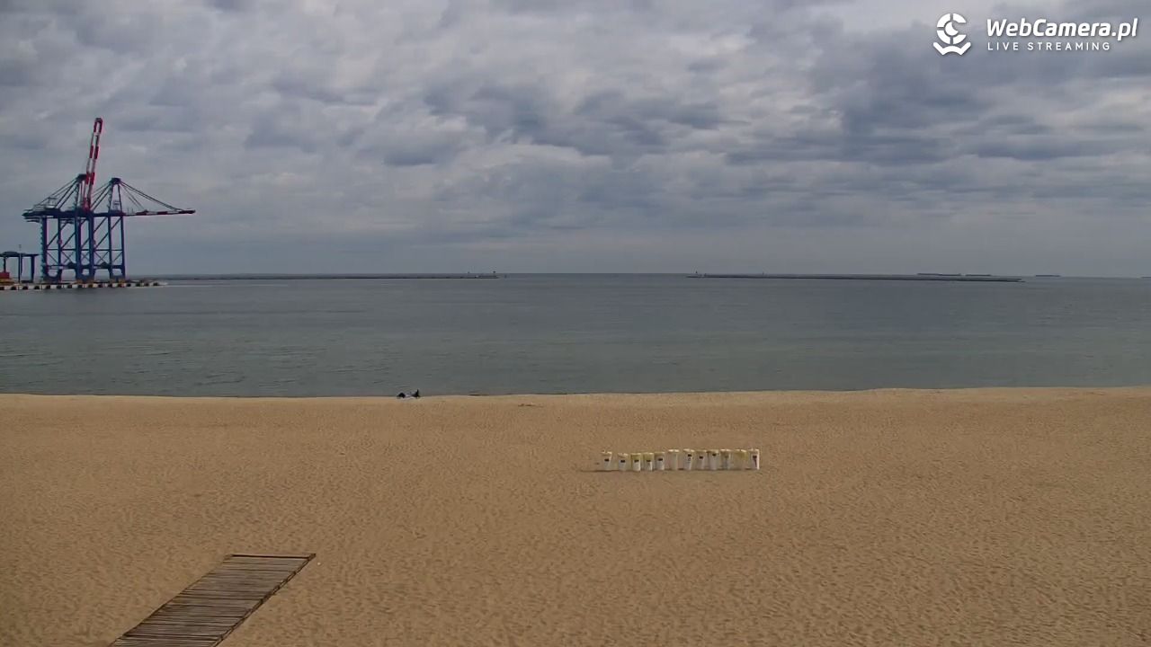 Gdańsk - widok na PLAŻĘ STOGI NOWOŚĆ - 14 maj 2025, 09:08
