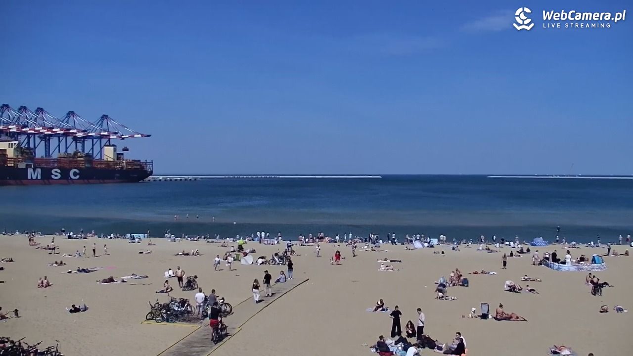 Gdańsk - widok na PLAŻĘ STOGI NOWOŚĆ - 03 maj 2026, 14:00