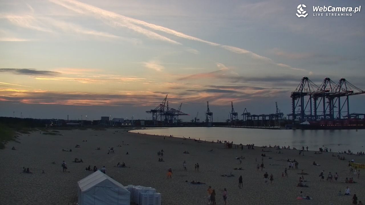 Gdańsk - widok na PLAŻĘ STOGI NOWOŚĆ - 15 sierpień 2026, 20:11