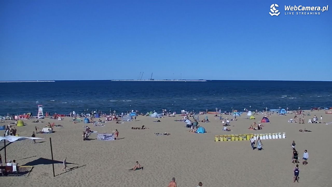 Gdańsk - widok na PLAŻĘ STOGI NOWOŚĆ - 13 sierpień 2026, 16:10