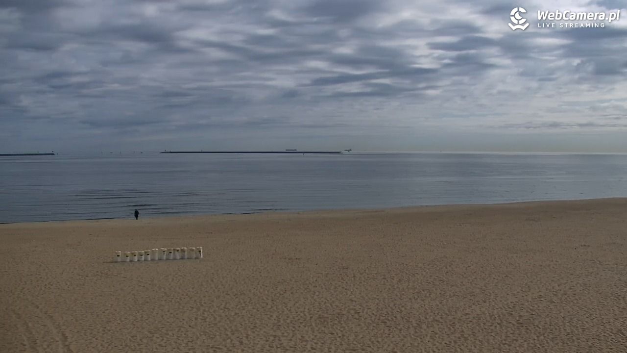 Gdańsk - widok na PLAŻĘ STOGI NOWOŚĆ - 13 maj 2025, 08:54