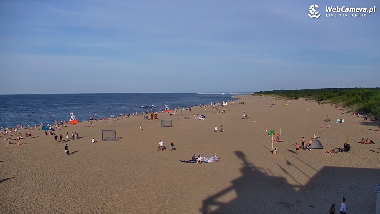 Gdańsk - widok na PLAŻĘ STOGI NOWOŚĆ - 14 sierpień 2026, 18:13