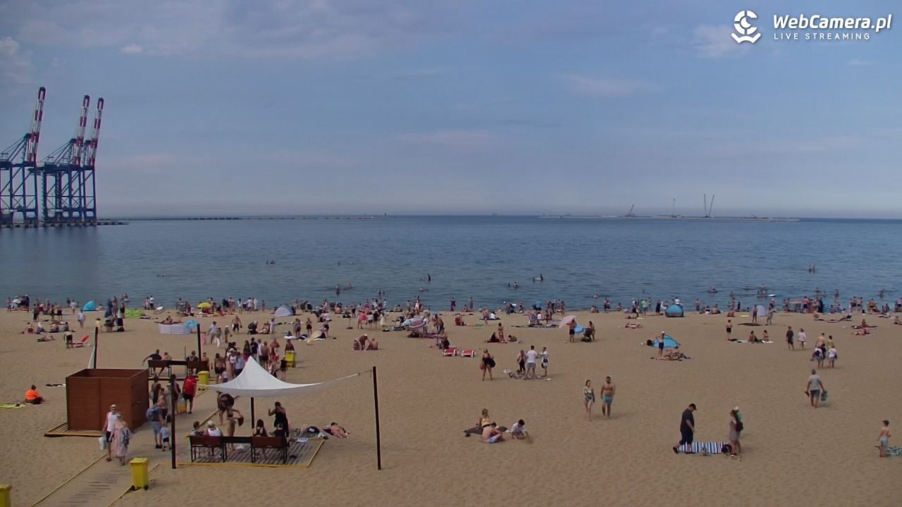 Gdańsk - widok na PLAŻĘ STOGI NOWOŚĆ - 21 czerwiec 2026, 16:16