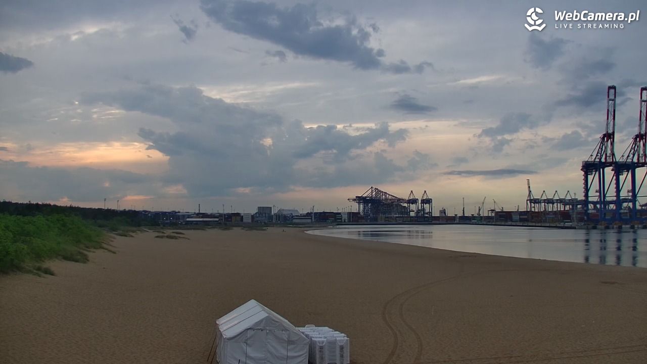 Gdańsk - widok na PLAŻĘ STOGI NOWOŚĆ - 21 czerwiec 2026, 19:33