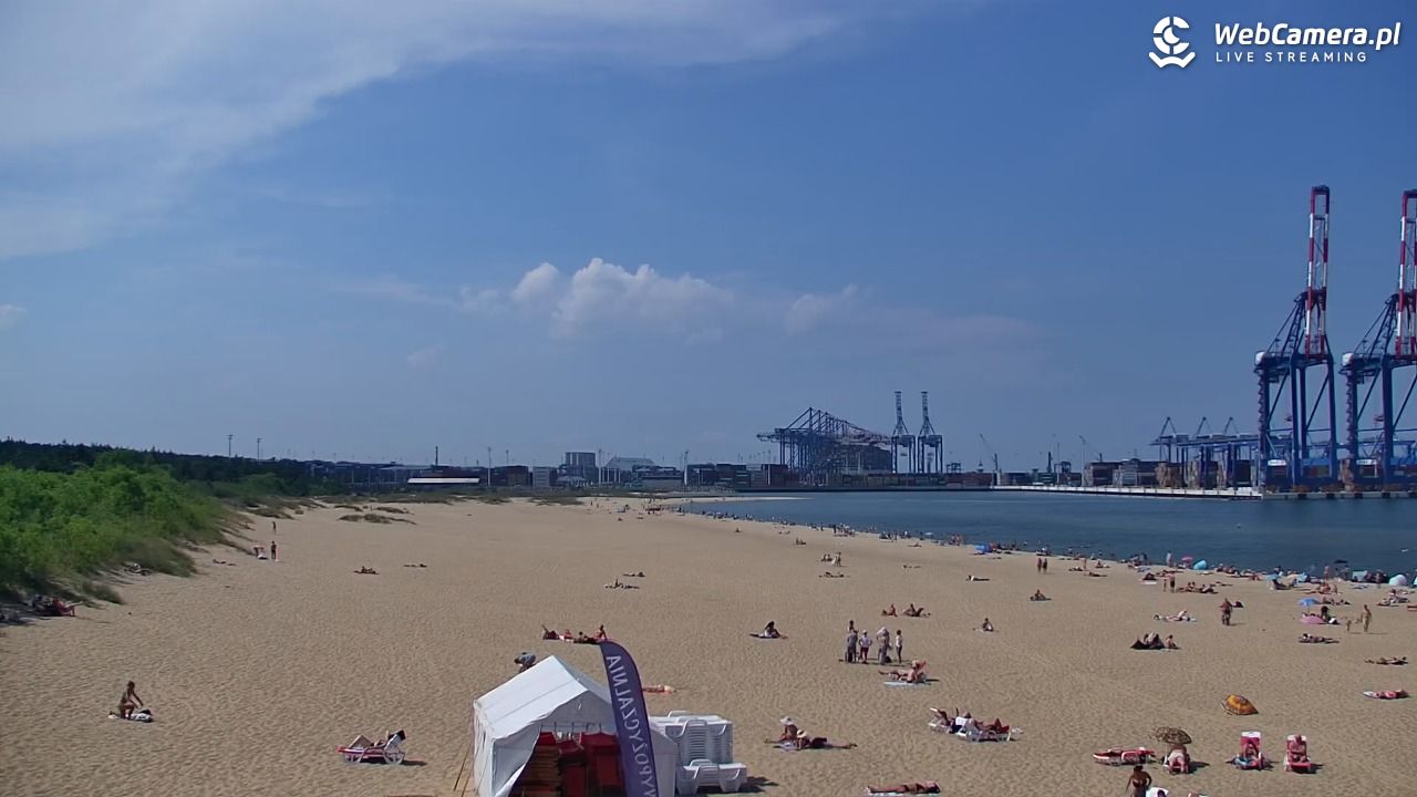 Gdańsk - widok na PLAŻĘ STOGI NOWOŚĆ - 21 czerwiec 2026, 14:40
