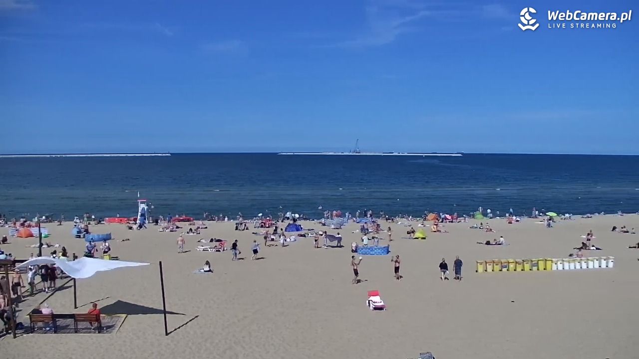 Gdańsk - widok na PLAŻĘ STOGI NOWOŚĆ - 12 sierpień 2026, 15:18