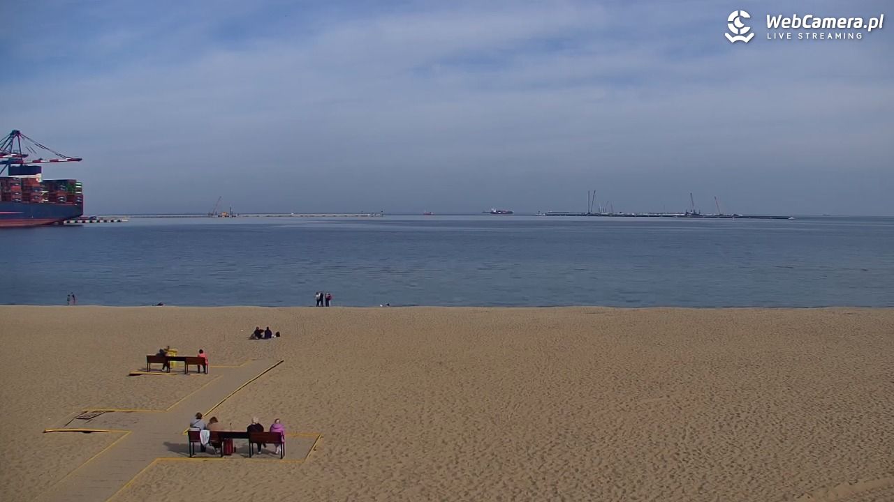 Gdańsk - widok na PLAŻĘ STOGI NOWOŚĆ - 30 wresień 2026, 11:32