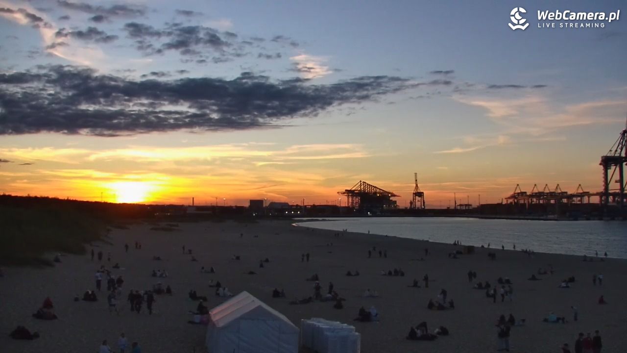Gdańsk - widok na PLAŻĘ STOGI NOWOŚĆ - 12 sierpień 2026, 20:20