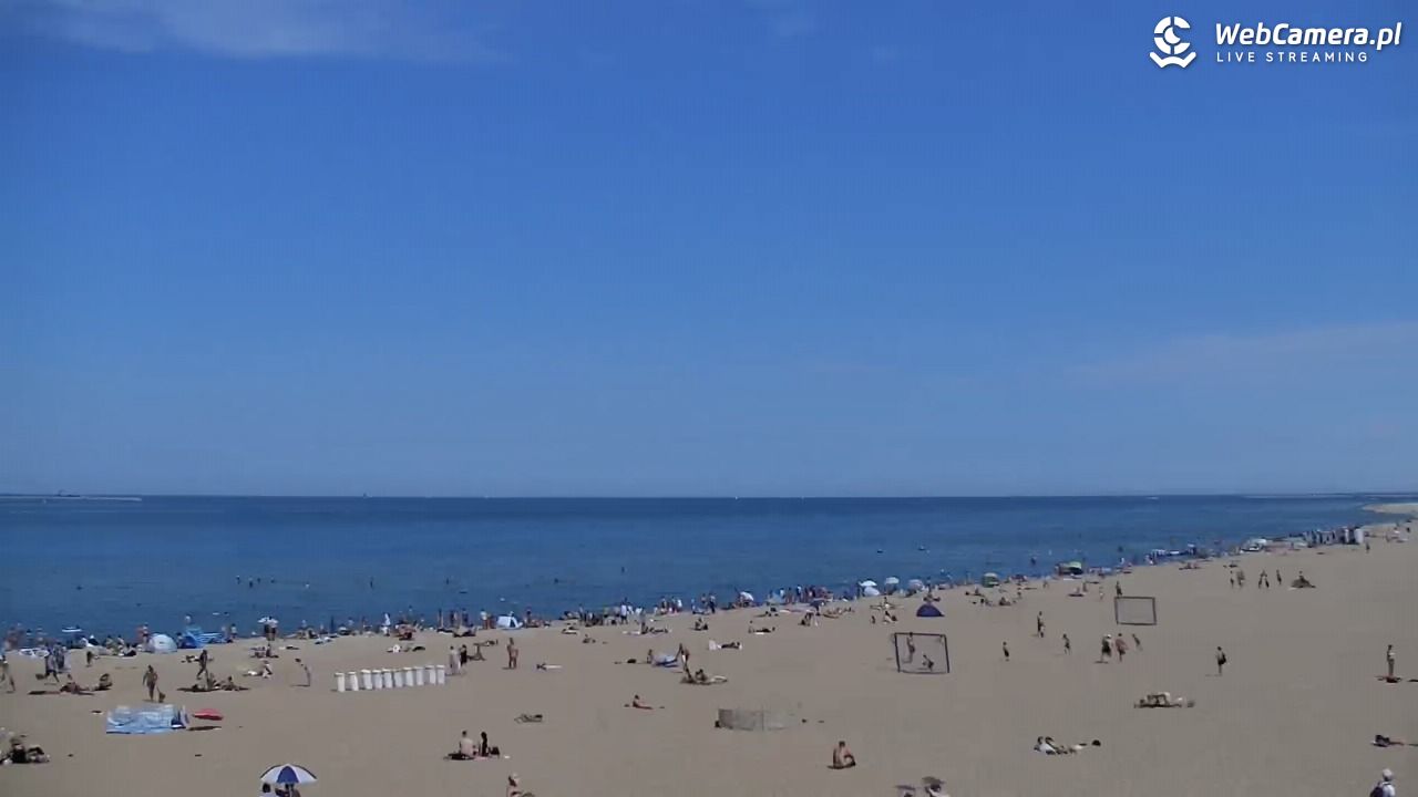 Gdańsk - widok na PLAŻĘ STOGI NOWOŚĆ - 21 czerwiec 2026, 13:52