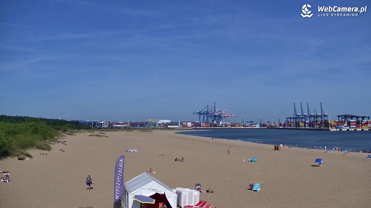 Gdańsk - widok na PLAŻĘ STOGI NOWOŚĆ - 15 sierpień 2026, 09:48