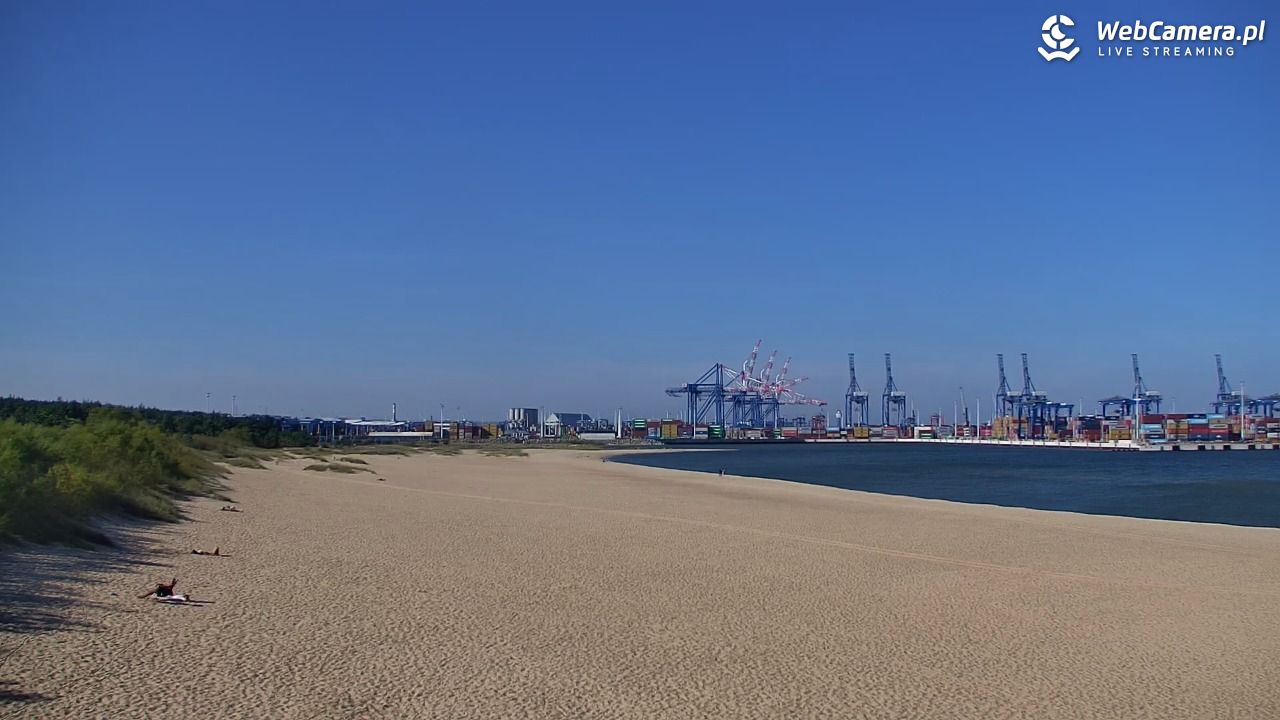 Gdańsk - widok na PLAŻĘ STOGI NOWOŚĆ - 28 wresień 2026, 13:35