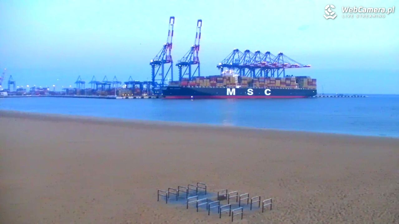 Gdańsk - widok na PLAŻĘ STOGI NOWOŚĆ - 22 październik 2025, 07:24