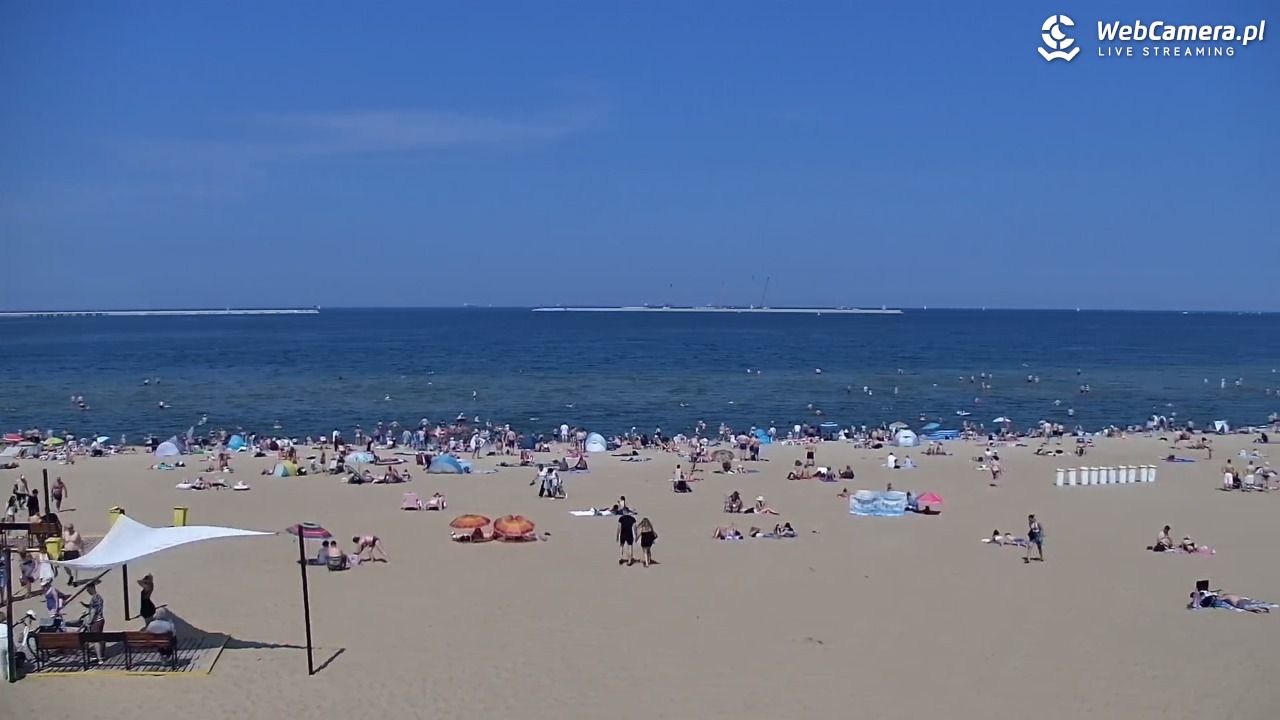 Gdańsk - widok na PLAŻĘ STOGI NOWOŚĆ - 21 czerwiec 2026, 14:36