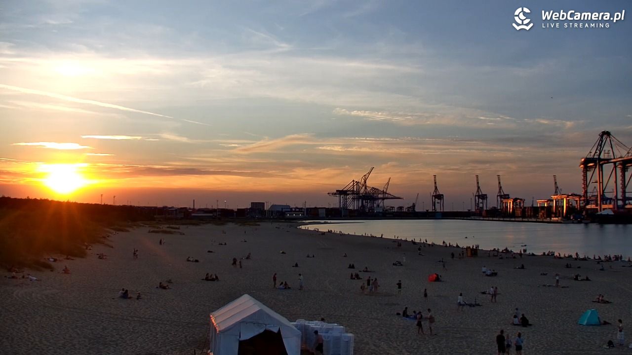 Gdańsk - widok na PLAŻĘ STOGI NOWOŚĆ - 15 sierpień 2026, 19:54