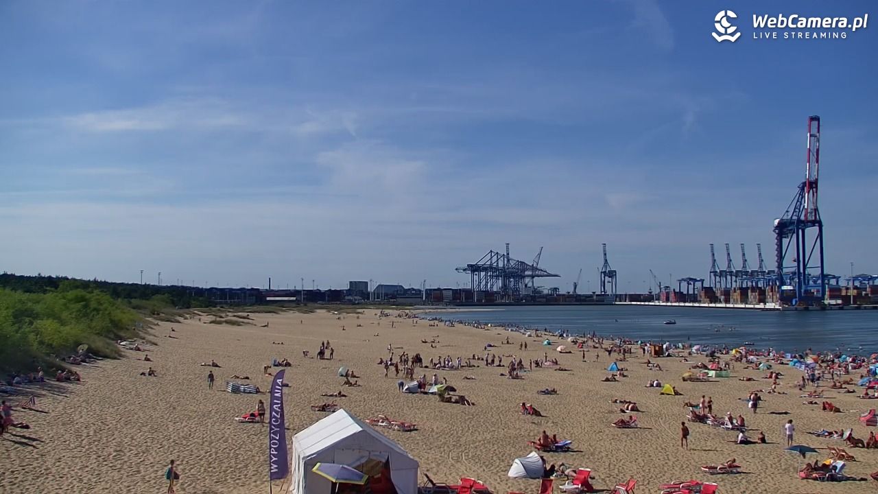 Gdańsk - widok na PLAŻĘ STOGI NOWOŚĆ - 15 sierpień 2026, 15:58
