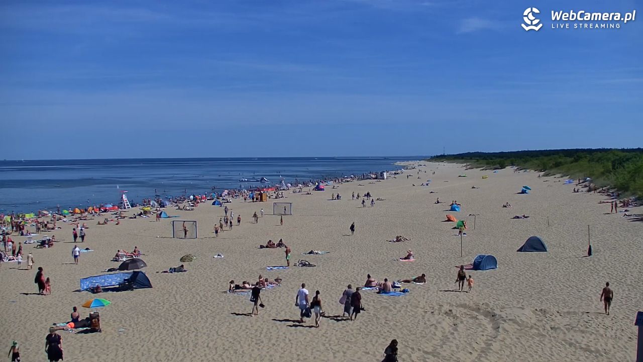 Gdańsk - widok na PLAŻĘ STOGI NOWOŚĆ - 14 sierpień 2026, 13:06