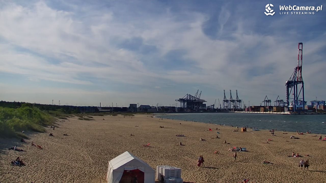 Gdańsk - widok na PLAŻĘ STOGI NOWOŚĆ - 13 sierpień 2026, 17:16