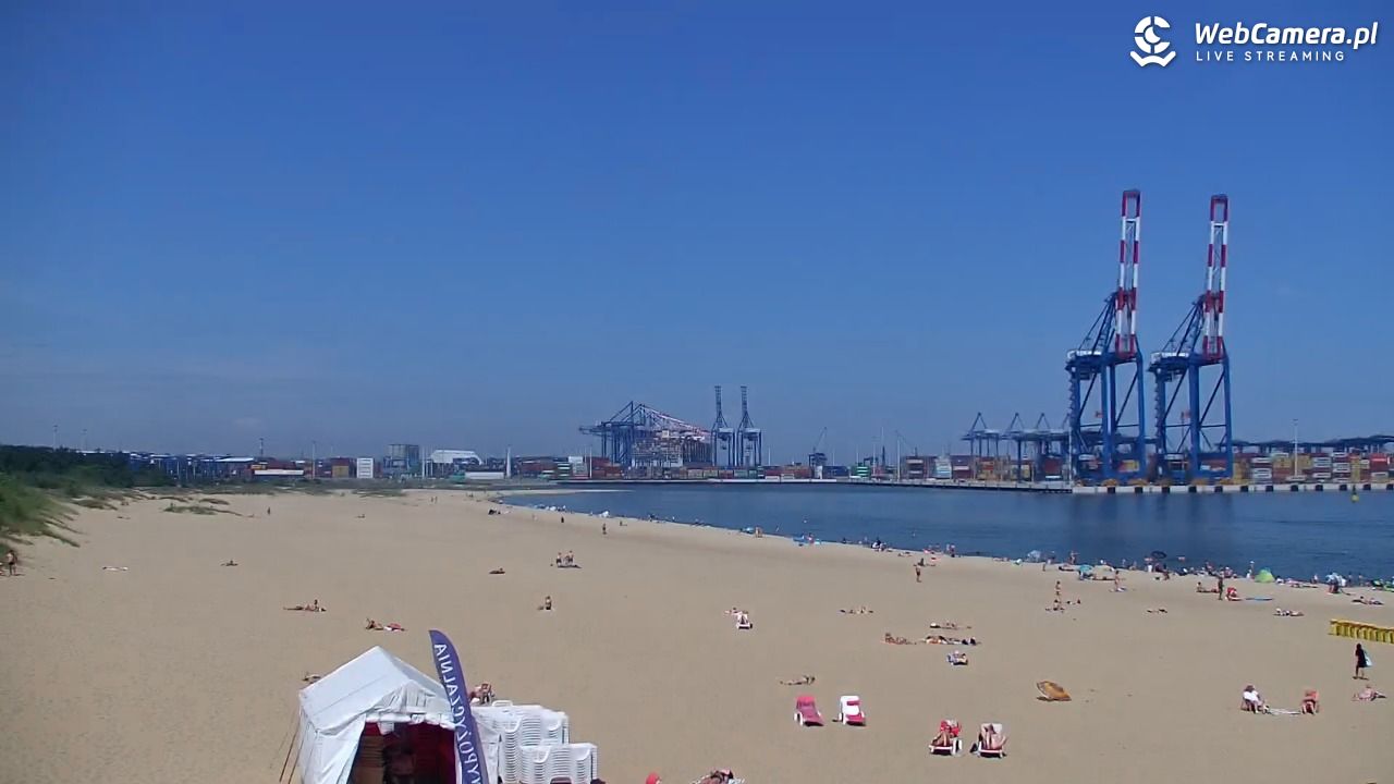 Gdańsk - widok na PLAŻĘ STOGI NOWOŚĆ - 21 czerwiec 2026, 11:49
