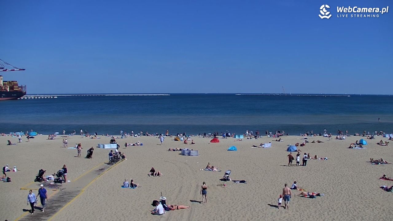 Gdańsk - widok na PLAŻĘ STOGI NOWOŚĆ - 03 maj 2026, 11:45