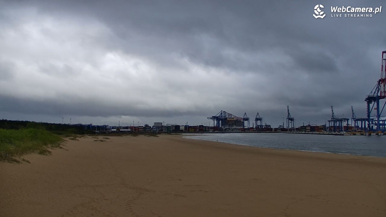 Gdańsk - widok na PLAŻĘ STOGI NOWOŚĆ - 15 maj 2025, 08:00