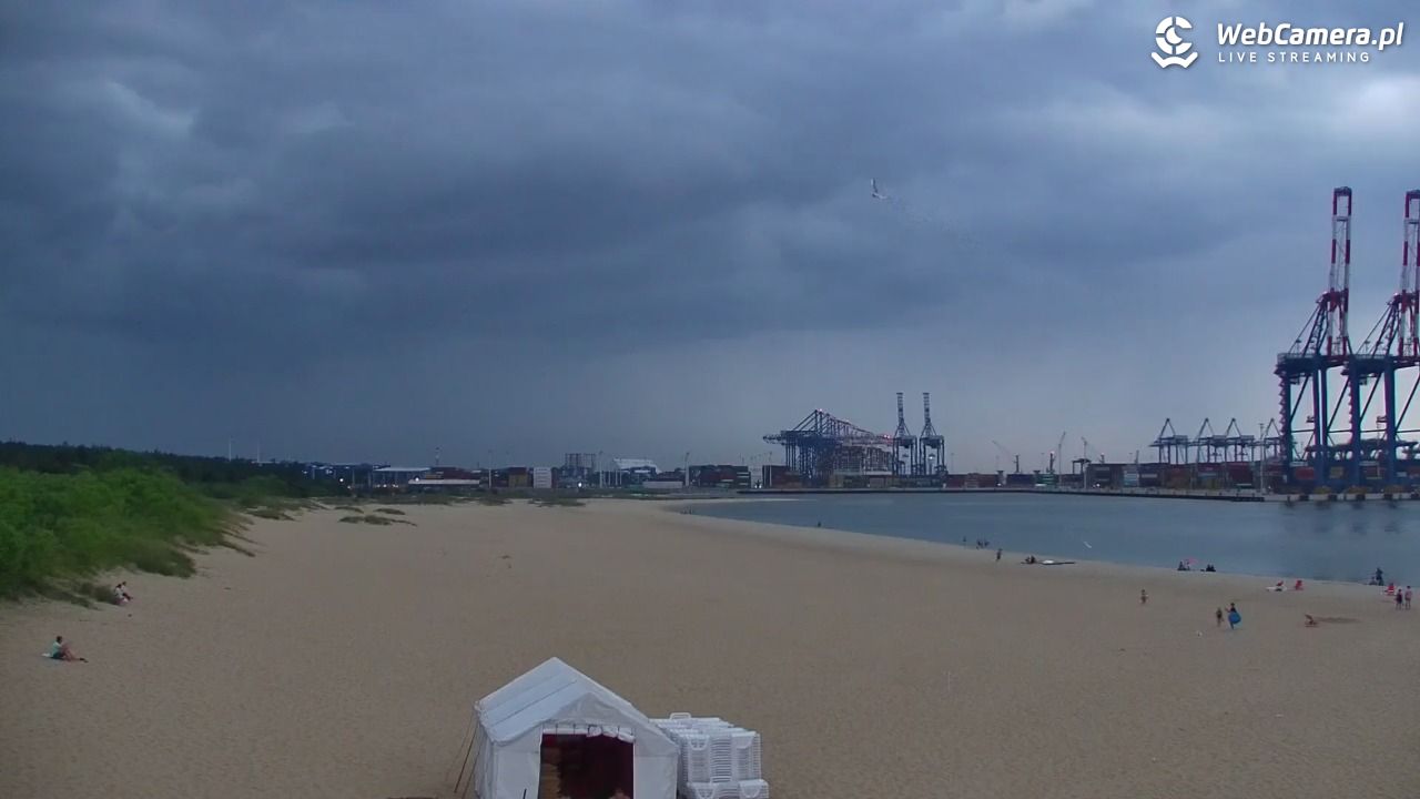 Gdańsk - widok na PLAŻĘ STOGI NOWOŚĆ - 21 czerwiec 2026, 16:52