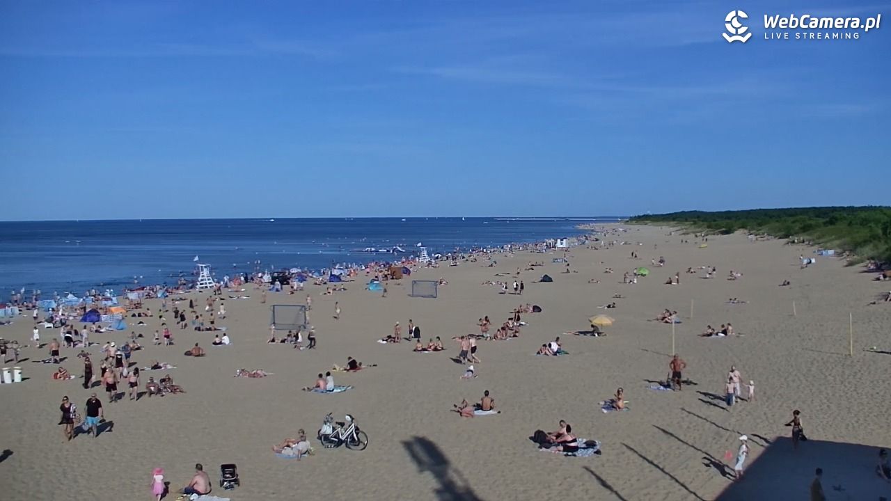 Gdańsk - widok na PLAŻĘ STOGI NOWOŚĆ - 15 sierpień 2026, 17:01