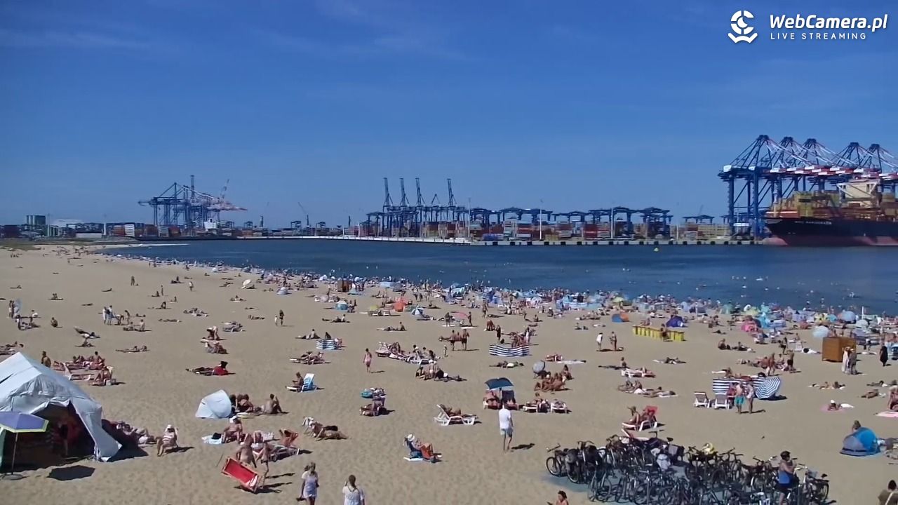 Gdańsk - widok na PLAŻĘ STOGI NOWOŚĆ - 15 sierpień 2026, 13:37