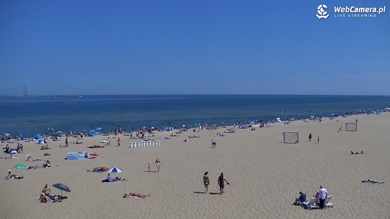 Gdańsk - widok na PLAŻĘ STOGI NOWOŚĆ - 21 czerwiec 2026, 12:35