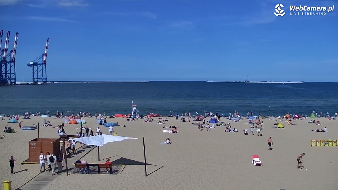 Gdańsk - widok na PLAŻĘ STOGI NOWOŚĆ - 12 sierpień 2026, 15:19