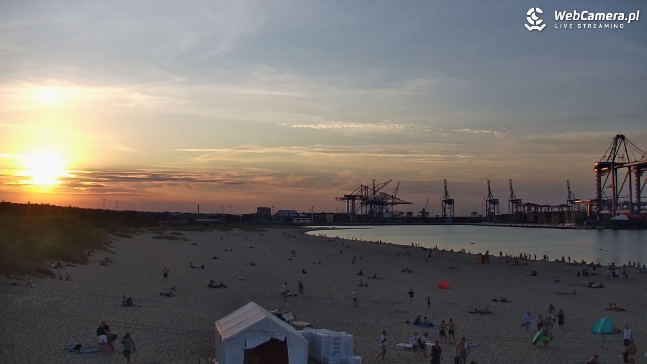 Gdańsk - widok na PLAŻĘ STOGI NOWOŚĆ - 15 sierpień 2026, 19:46
