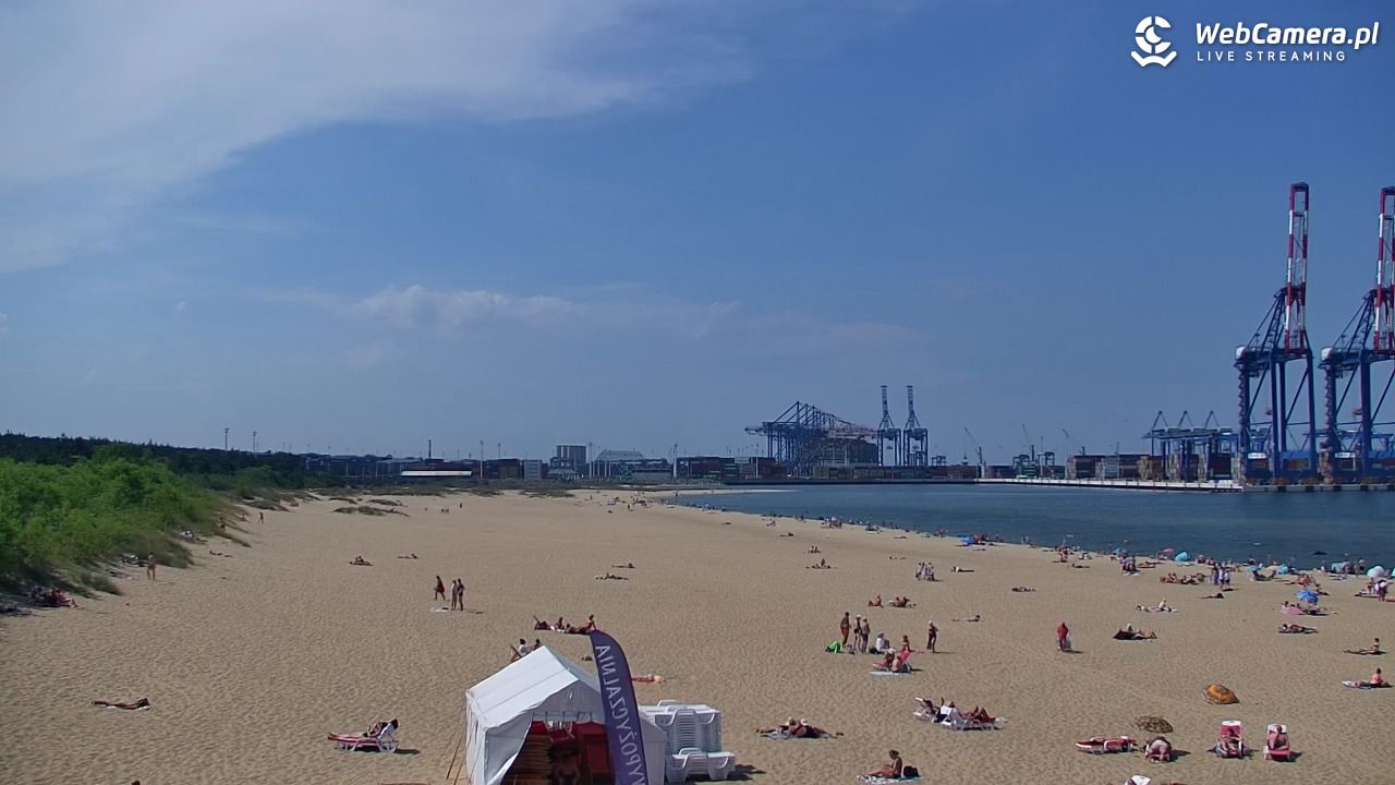 Gdańsk - widok na PLAŻĘ STOGI NOWOŚĆ - 21 czerwiec 2026, 14:35