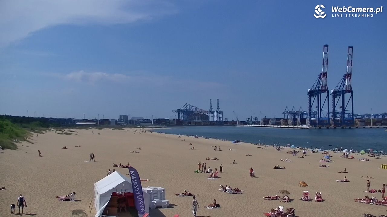 Gdańsk - widok na PLAŻĘ STOGI NOWOŚĆ - 21 czerwiec 2026, 14:35