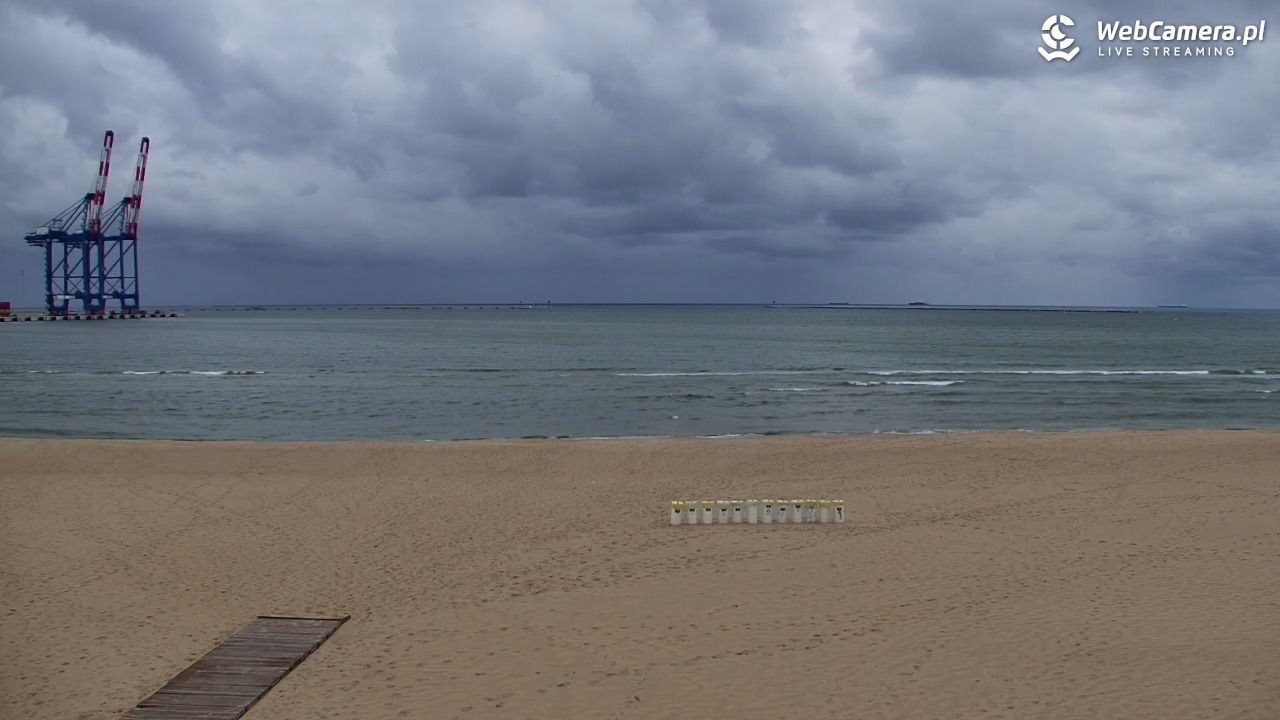 Gdańsk - widok na PLAŻĘ STOGI NOWOŚĆ - 15 maj 2025, 17:40