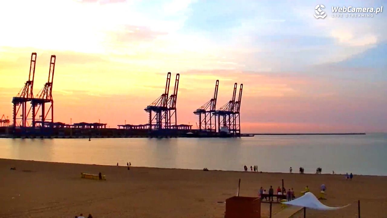 Gdańsk - widok na PLAŻĘ STOGI NOWOŚĆ - 21 czerwiec 2026, 21:11