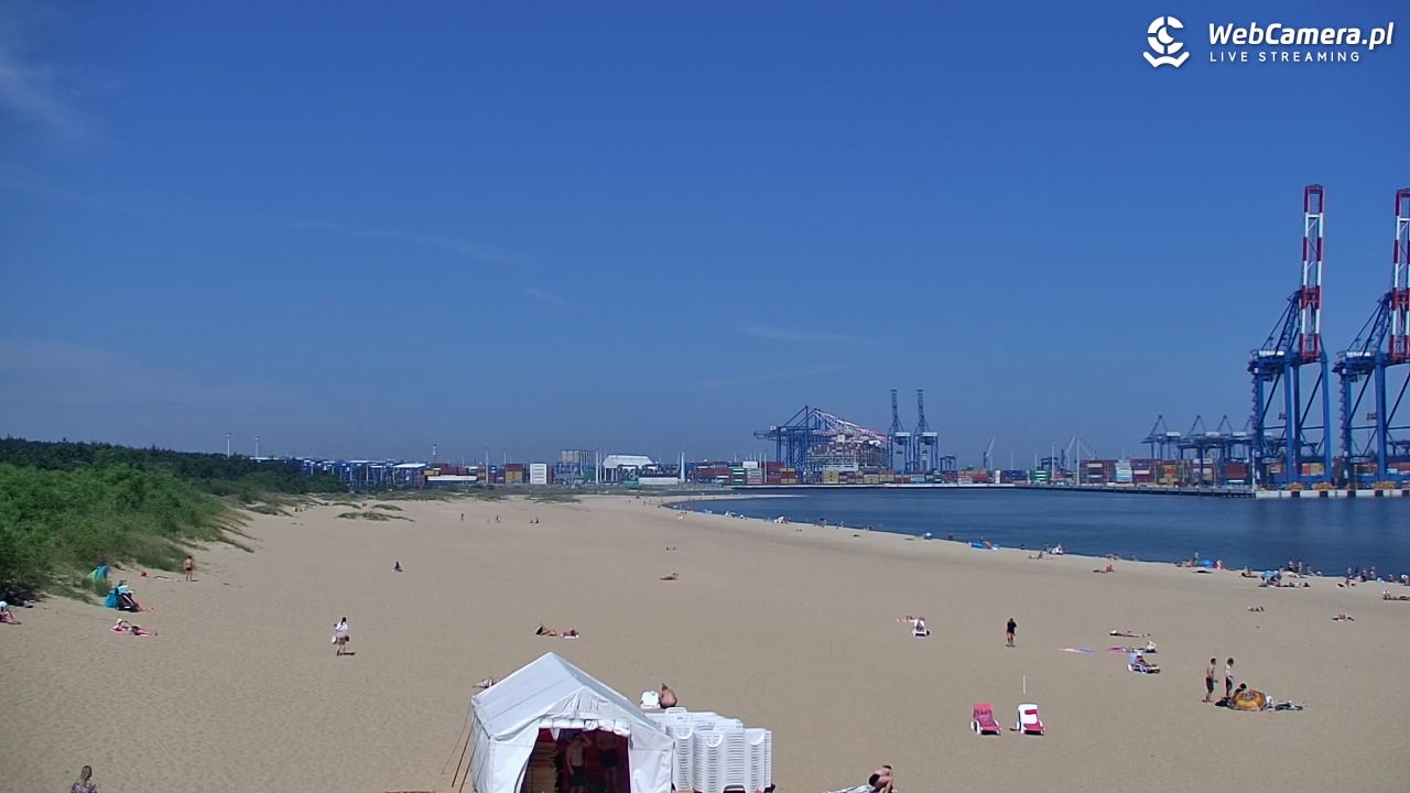 Gdańsk - widok na PLAŻĘ STOGI NOWOŚĆ - 21 czerwiec 2026, 11:12