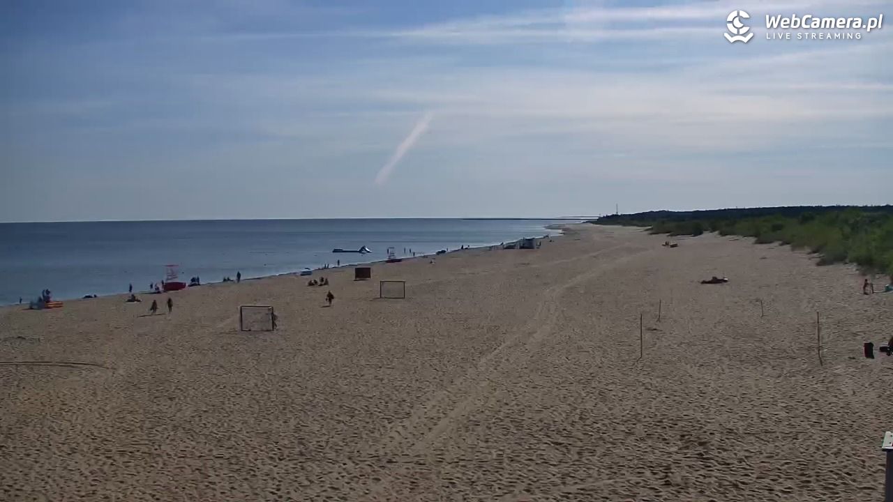 Gdańsk - widok na PLAŻĘ STOGI NOWOŚĆ - 15 sierpień 2026, 08:55