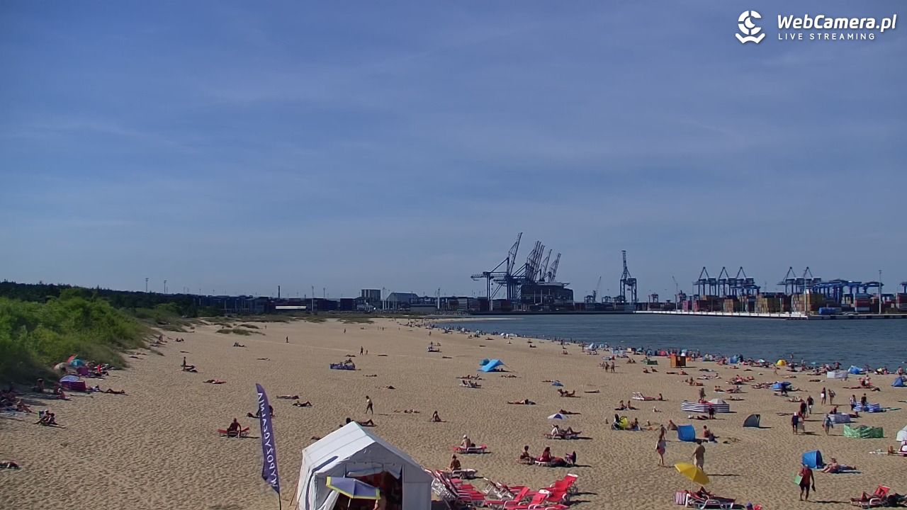 Gdańsk - widok na PLAŻĘ STOGI NOWOŚĆ - 14 sierpień 2026, 15:16