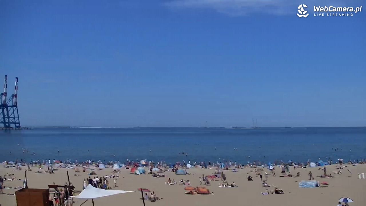 Gdańsk - widok na PLAŻĘ STOGI NOWOŚĆ - 21 czerwiec 2026, 13:52