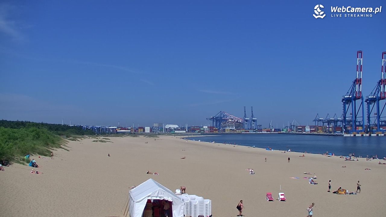 Gdańsk - widok na PLAŻĘ STOGI NOWOŚĆ - 21 czerwiec 2026, 11:11